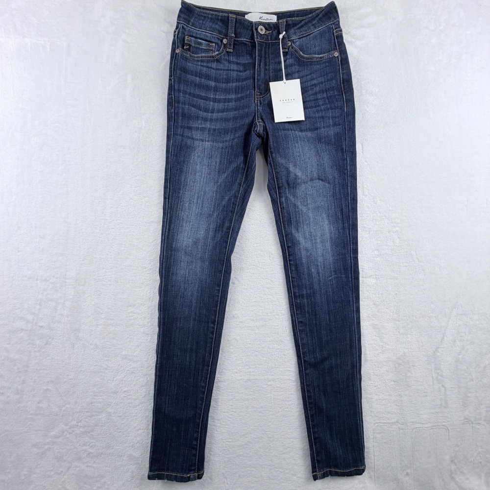 KanCan Jeans‎ Skinny Dark Wash Whiskered Denim Size 3/25